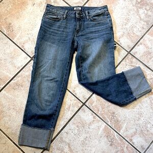 tommy hilfiger cropped utility embroidered denim classic timeless style